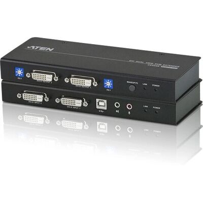 ATEN CE604 KVM kiterjesztő - Kettős DVI, USB, RS-232 - 60m ATEN CE604 KVM kiterjesztő - Kettős DVI, USB, RS-232 - 60m