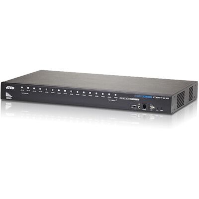 Commutateur KVM ATEN CS17916 Noir - Montage en rack - 16 ports - Publicité Commutateur KVM ATEN CS17916 Noir - Montage en rack - 16 ports - Publicité