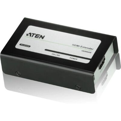 ATEN VE800AR HDMI-Empfänger - 60m Cat 5e Extender - Schwarz ATEN VE800AR HDMI-Empfänger - 60m Cat 5e Extender - Schwarz