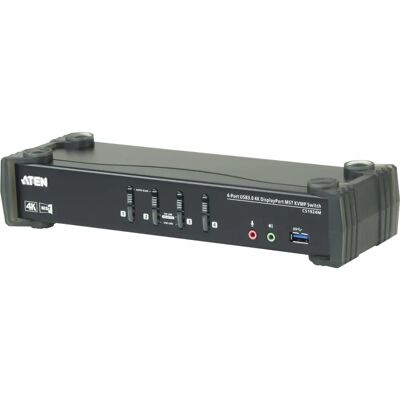 Aten CS1924M 4-Port-KVM-Umschalter - 4K DisplayPort, USB 3.0, Audio Aten CS1924M 4-Port-KVM-Umschalter - 4K DisplayPort, USB 3.0, Audio