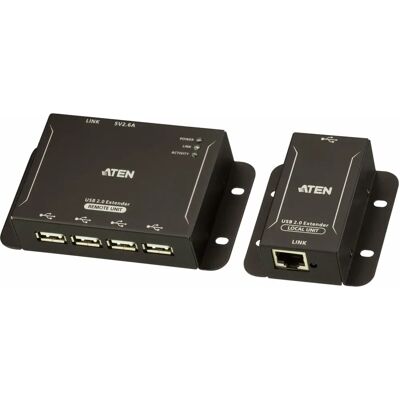 Aten UCE3250 USB 2.0 Cat 5 Extender - 4 Poorten Aten UCE3250 USB 2.0 Cat 5 Extender - 4 Poorten