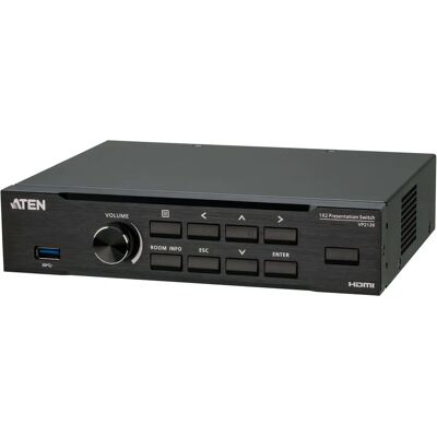 Commutateur de présentation ATEN VP2120 sans joints - Vidéo & Audio - 2 ports - Publicité Commutateur de présentation ATEN VP2120 sans joints - Vidéo & Audio - 2 ports - Publicité
