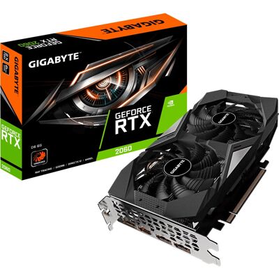 Gigabyte GeForce RTX 2060 - Sistema de resfriamento Windforce 2X - 6GB GDDR6 Gigabyte GeForce RTX 2060 - Sistema de resfriamento Windforce 2X - 6GB GDDR6
