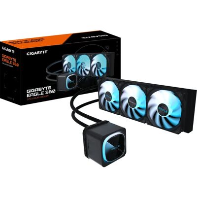 GIGABYTE Eagle 360 All-in-One Flüssigkeitskühler - 360mm Radiator - Schwarz GIGABYTE Eagle 360 All-in-One Flüssigkeitskühler - 360mm Radiator - Schwarz