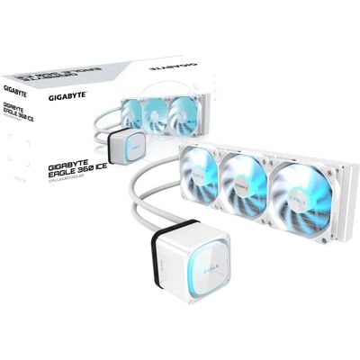 Gigabyte EAGLE 360 Ice folyadékhűtő - Egységes 360mm Fehér Gigabyte EAGLE 360 Ice folyadékhűtő - Egységes 360mm Fehér
