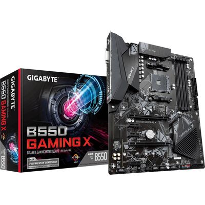 Scheda madre Gigabyte B550 Gaming X - AMD Ryzen, ATX, Nero Scheda madre Gigabyte B550 Gaming X - AMD Ryzen, ATX, Nero