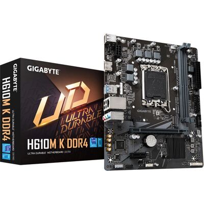 Μητρική Gigabyte H610M K DDR4 - Υποστηρίζει Intel Core 14ης Γενιάς, 3200MHz DDR4, Micro ATX Μητρική Gigabyte H610M K DDR4 - Υποστηρίζει Intel Core 14ης Γενιάς, 3200MHz DDR4, Micro ATX