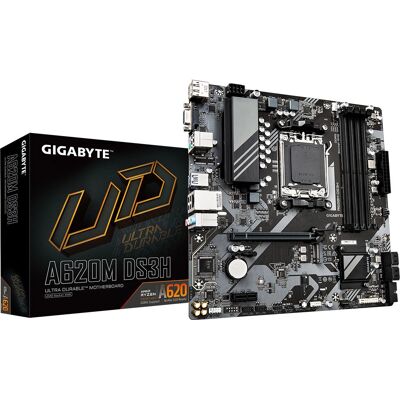 GIGABYTE A620M DS3H Motherboard - AMD AM5, DDR5, Micro ATX - Motherboard GIGABYTE A620M DS3H Motherboard - AMD AM5, DDR5, Micro ATX - Motherboard