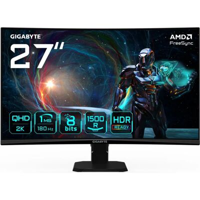 GIGABYTE GS27QCA LED display - 27" QHD Curved Monitor GIGABYTE GS27QCA LED display - 27" QHD Curved Monitor