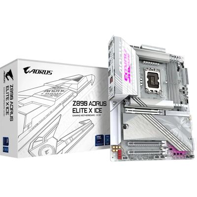 GIGABYTE Z890 AORUS ELITE X ICE Moderkort - Stödjer Intel Core Ultra, DDR5, ATX GIGABYTE Z890 AORUS ELITE X ICE Moderkort - Stödjer Intel Core Ultra, DDR5, ATX
