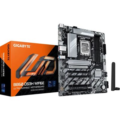 GIGABYTE B860 DS3H WIFI6E Hovedkort - DDR5, Wi-Fi 6E, PCIe 5.0 GIGABYTE B860 DS3H WIFI6E Hovedkort - DDR5, Wi-Fi 6E, PCIe 5.0