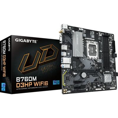 GIGABYTE B760M D3HP WIFI6 Mainboard - DDR5, Wi-Fi 6, LGA1700 GIGABYTE B760M D3HP WIFI6 Mainboard - DDR5, Wi-Fi 6, LGA1700