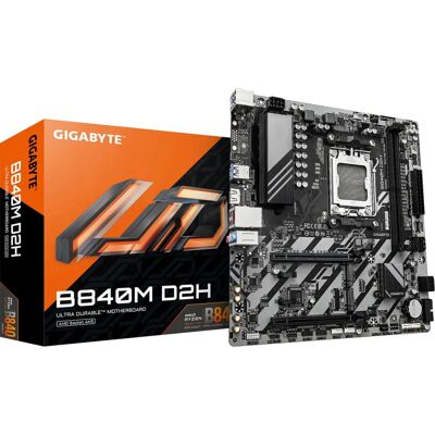 GIGABYTE B840M D2H Hovedkort - DDR5, AM5, Micro ATX GIGABYTE B840M D2H Hovedkort - DDR5, AM5, Micro ATX