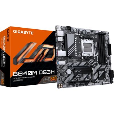 Placă de bază Gigabyte B840M DS3H - Socket AMD B840 - Micro ATX Placă de bază Gigabyte B840M DS3H - Socket AMD B840 - Micro ATX