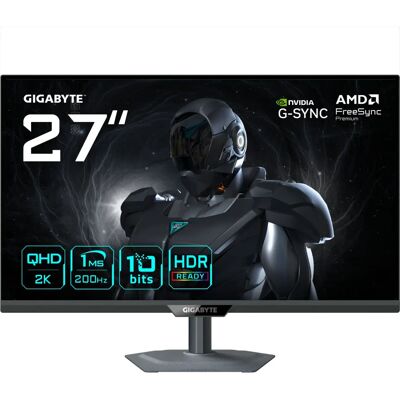 Gigabyte G27Q2 Monitor - 27-Zoll QHD, 200Hz, 1ms, G-SYNC, FreeSync, HDR10 Gigabyte G27Q2 Monitor - 27-Zoll QHD, 200Hz, 1ms, G-SYNC, FreeSync, HDR10