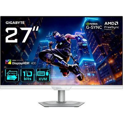 GIGABYTE M27UP ICE 27 hüvelykes 4K UHD IPS kijelző - Állítható állvány GIGABYTE M27UP ICE 27 hüvelykes 4K UHD IPS kijelző - Állítható állvány