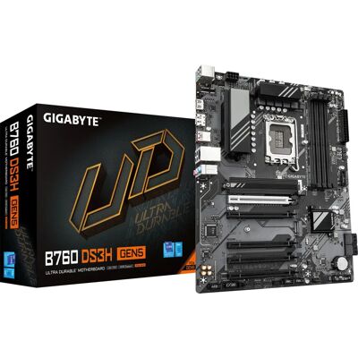 Placă de bază GIGABYTE B760 DS3H GEN5 - Suportă procesoarele Intel Core de 14-a generație Placă de bază GIGABYTE B760 DS3H GEN5 - Suportă procesoarele Intel Core de 14-a generație