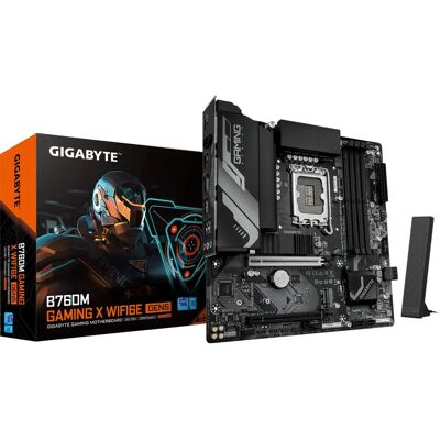 GIGABYTE B760M GAMING X WIFI6E GEN5 - Carte mère avec Wi-Fi 6E, DDR5, LGA 1700 GIGABYTE B760M GAMING X WIFI6E GEN5 - Carte mère avec Wi-Fi 6E, DDR5, LGA 1700