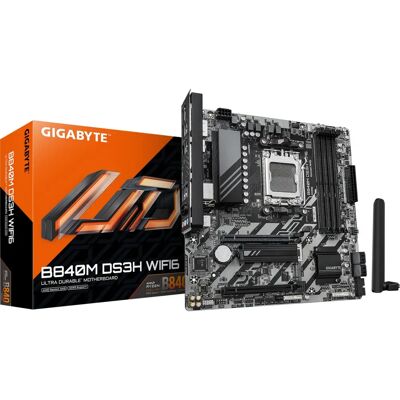 Gigabyte B840m Ds3h Wifi6 AMD B840 - Mainboard Gigabyte B840m Ds3h Wifi6 AMD B840 - Mainboard