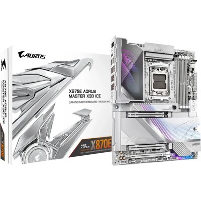 GIGABYTE X870E AORUS MASTER X3D ICE AMD X870E Socket AM5 ATX GIGABYTE X870E AORUS MASTER X3D ICE AMD X870E Socket AM5 ATX