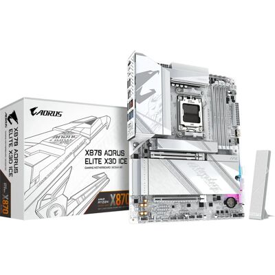 GIGABYTE X870 AORUS ELITE X3D ICE AMD X870 Socket AM5 Alaplap GIGABYTE X870 AORUS ELITE X3D ICE AMD X870 Socket AM5 Alaplap
