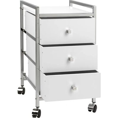 HEINE HOME Rollwagen - MDF, Stahl, Weiß - 32,5x57x39,5cm HEINE HOME Rollwagen - MDF, Stahl, Weiß - 32,5x57x39,5cm
