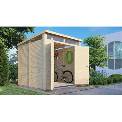 BERTILO Woodline Gartenhaus - Feste Fenster, Ohne Dacheindeckung - Holzhaus BERTILO Woodline Gartenhaus - Feste Fenster, Ohne Dacheindeckung - Holzhaus