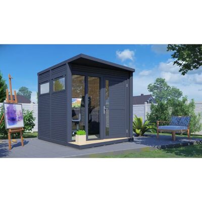 BERTILO - Concept Office - Grau - Holz - Gartenhaus BERTILO - Concept Office - Grau - Holz - Gartenhaus