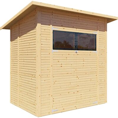 BERTILO - Pent Modern 2 naturbelassen - beige - Garden shed BERTILO - Pent Modern 2 naturbelassen - beige - Garden shed
