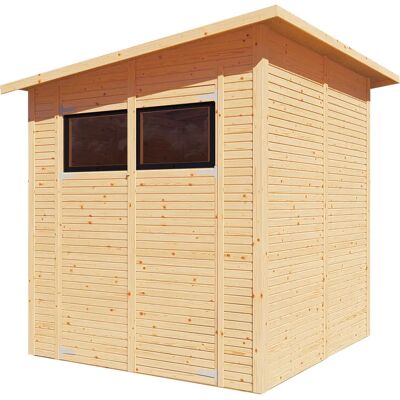 BERTILO Pent Modern 3 - beige - ohne Fußboden - ohne Dacheindeckung - Gartenhaus BERTILO Pent Modern 3 - beige - ohne Fußboden - ohne Dacheindeckung - Gartenhaus