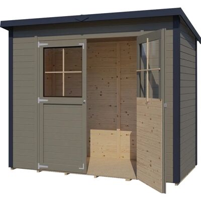 BERTILO - Gartenhaus Bertilo - beigegrau - Flachdach - Garden shed BERTILO - Gartenhaus Bertilo - beigegrau - Flachdach - Garden shed