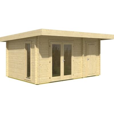 Lasita Maja Gartenhaus Chameleon - 44mm Nordic Spruce - Shed Roof - Garden House Lasita Maja Gartenhaus Chameleon - 44mm Nordic Spruce - Shed Roof - Garden House