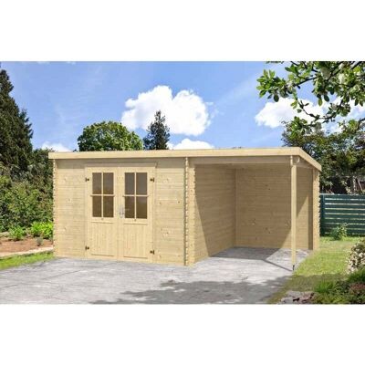Lasita Maja Tampa Garden House - Nordic Fichte - Pultdach - Double Glass Door - Garden House Lasita Maja Tampa Garden House - Nordic Fichte - Pultdach - Double Glass Door - Garden House