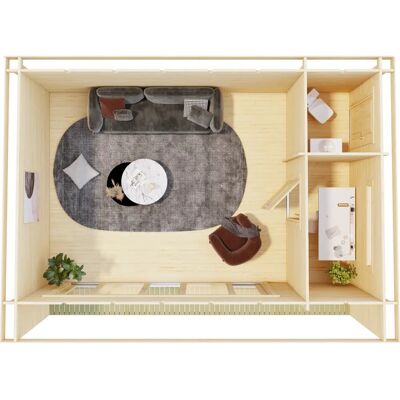 Lasita Maja Garden House Java - Wooden 22.6m² Lasita Maja Garden House Java - Wooden 22.6m²