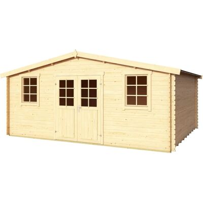 LASITA MAJA Mosel 5 - Wooden Garden House with Double Door - Satteldach LASITA MAJA Mosel 5 - Wooden Garden House with Double Door - Satteldach