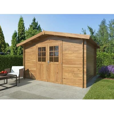 Mr. GARDENER Valentine Gartenhaus - 9 qm, Braun, Holz Mr. GARDENER Valentine Gartenhaus - 9 qm, Braun, Holz
