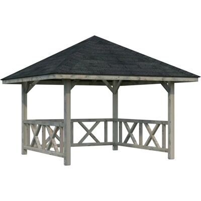 PALMAKO Bianca 8,3 m² Set 1 - Holzpavillon PALMAKO Bianca 8,3 m² Set 1 - Holzpavillon