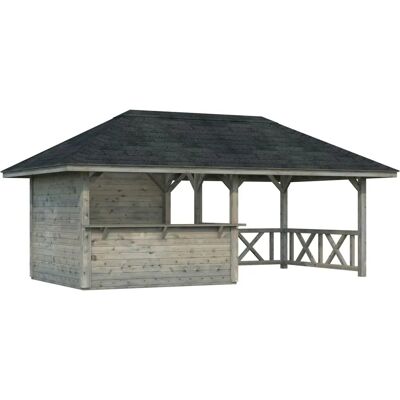 PALMAKO Bianca Set 110 - grau - 588 x 319 x 300 cm - Pavillon PALMAKO Bianca Set 110 - grau - 588 x 319 x 300 cm - Pavillon
