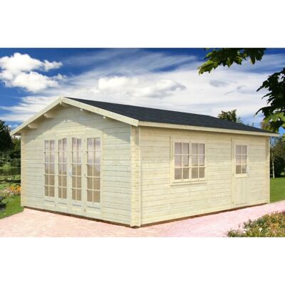Palmako Irene 3.8x5.7m Log Cabin Garden Building - Log Cabin Palmako Irene 3.8x5.7m Log Cabin Garden Building - Log Cabin