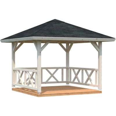 Palmako Betty Garden Pavilion - 3x3m Natural Wooden Gazebo Palmako Betty Garden Pavilion - 3x3m Natural Wooden Gazebo