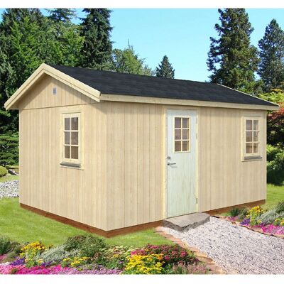 PALMAKO Hedwig Garden House - Wooden, 4.5x3.3m, Satteldach, 2 windows PALMAKO Hedwig Garden House - Wooden, 4.5x3.3m, Satteldach, 2 windows