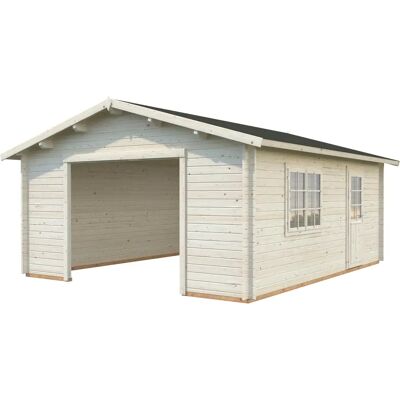 Palmako Garage Roger - 540x540cm Holz - Beige - Garage Palmako Garage Roger - 540x540cm Holz - Beige - Garage