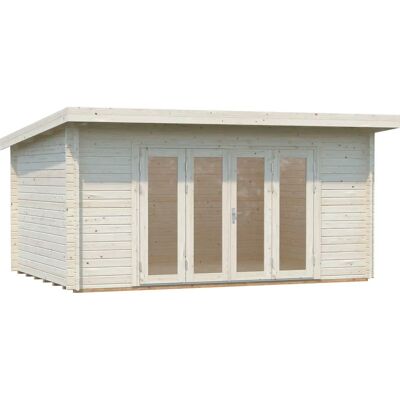 Palmako Lea Garden Room - 44mm Log Cabin with Bi-fold Doors Palmako Lea Garden Room - 44mm Log Cabin with Bi-fold Doors