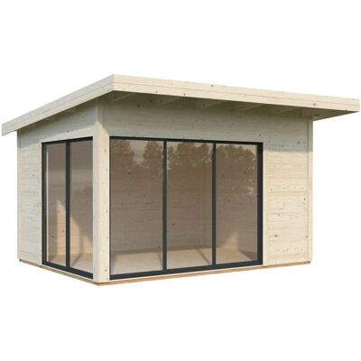 Palmako Andrea 4.3m x 4m Gartenhaus mit Schiebetüren - Gartenhaus Palmako Andrea 4.3m x 4m Gartenhaus mit Schiebetüren - Gartenhaus