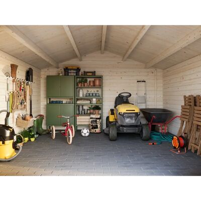 PALMAKO - Lotta - Grau - 422x430x245 cm - Garden shed PALMAKO - Lotta - Grau - 422x430x245 cm - Garden shed