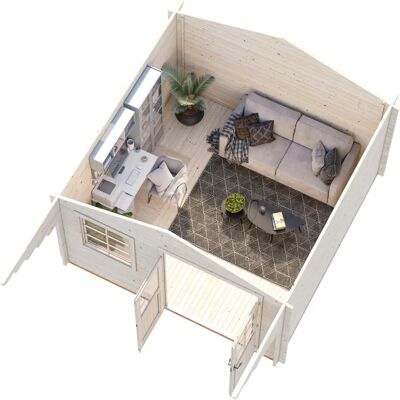 PALMAKO - Sally - dunkelgrau - 426 x 530 cm - Gartenhaus PALMAKO - Sally - dunkelgrau - 426 x 530 cm - Gartenhaus