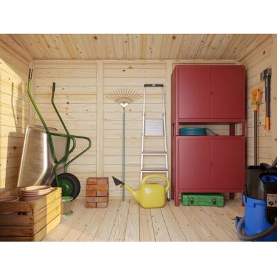 PALMAKO - Leif - 280x186 cm - dunkelgrau - Gartenhaus PALMAKO - Leif - 280x186 cm - dunkelgrau - Gartenhaus
