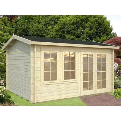 Palmako Gartenhaus Iris - Blockbohlenhaus, Holz, 434x245x300 cm Palmako Gartenhaus Iris - Blockbohlenhaus, Holz, 434x245x300 cm