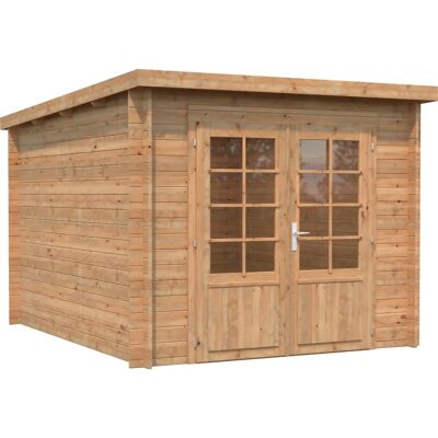 PALMAKO Ella Gartenhaus - 6,9m² Holzbau, Ohne Fußboden, Pultdach PALMAKO Ella Gartenhaus - 6,9m² Holzbau, Ohne Fußboden, Pultdach