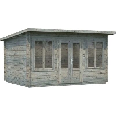 PALMAKO Lisa Gartenhaus - Holz, 11,5 m², Grau PALMAKO Lisa Gartenhaus - Holz, 11,5 m², Grau